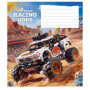 Зошит Школярик Racing gods 12 аркушів клітинка (012-3469K)