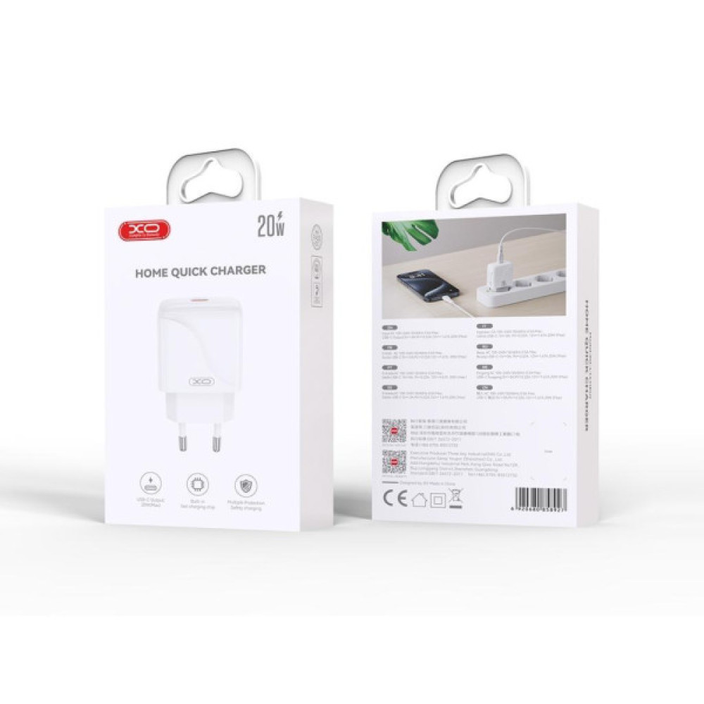 Зарядний пристрій XO USB-C PD20W (XO-QC41)