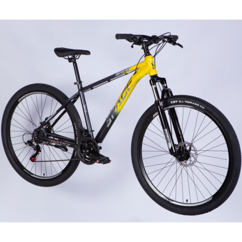 Велосипед Space 29" PHAETON DD FR рама-18" AL 2026 сіро-жовтий (OPS-SP-29-186)