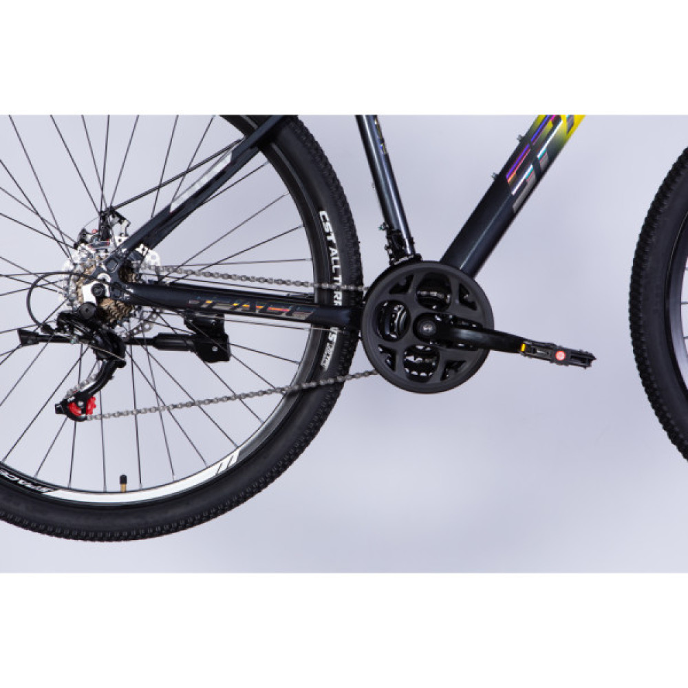 Велосипед Space 29" PHAETON DD FR рама-18" AL 2026 сіро-жовтий (OPS-SP-29-186)