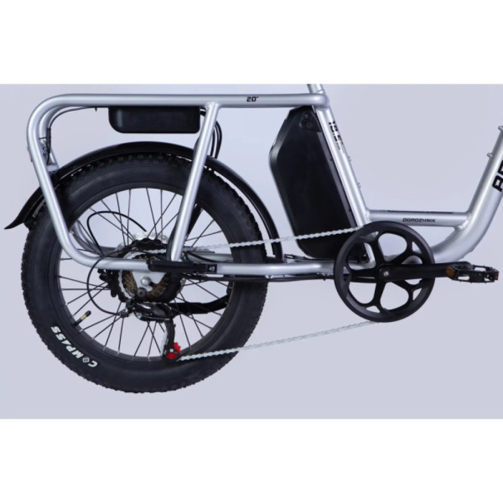 Електровелосипед Dorozhnik 20" ADAMANT HDD рама-18,5" 48B 17.5А*г 750Вт 2026 срiблястий (ELB-D-20-078)