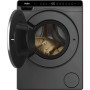 Пральна машина Haier фронтальна, 5кг, 1200, A, 42.3см, дисплей, інвертор, люк чорний, Wi-Fi, висота 70см, cріблястий