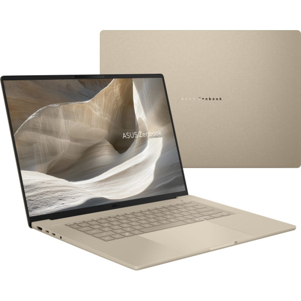 Ноутбук ASUS Zenbook A16 UX3607OA-SQ013W 16" 3K OLED, Qualcomm X2 Elite Extreme, 48GB, F1TB, UMA, Win11, Бежевий