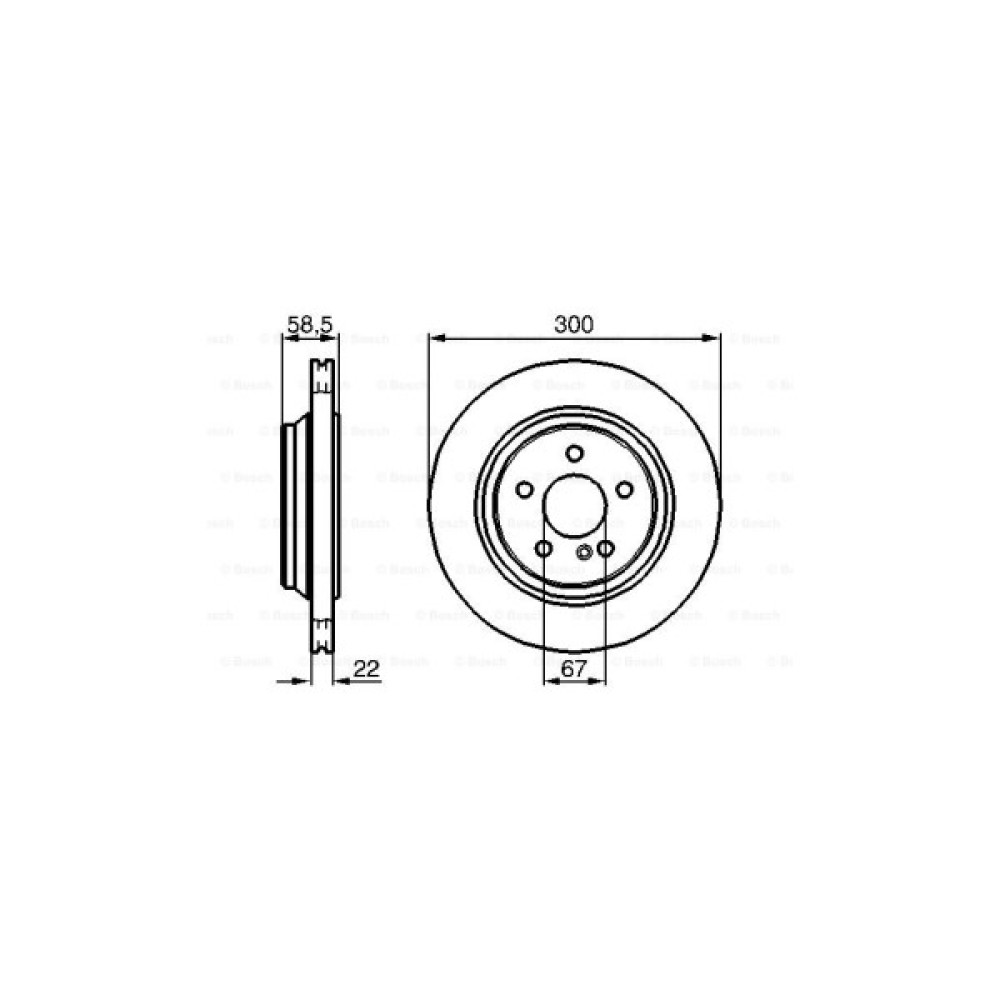 Гальмівний диск Bosch 0 986 478 473