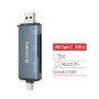 Зчитувач флеш-карт ColorWay USB 2.0/USB-C to CF/SD/MicroSD (CW-CR-01) Зчитувач флеш-карт ColorWay USB 2.0/USB-C to CF/SD/MicroSD (CW-CR-01)