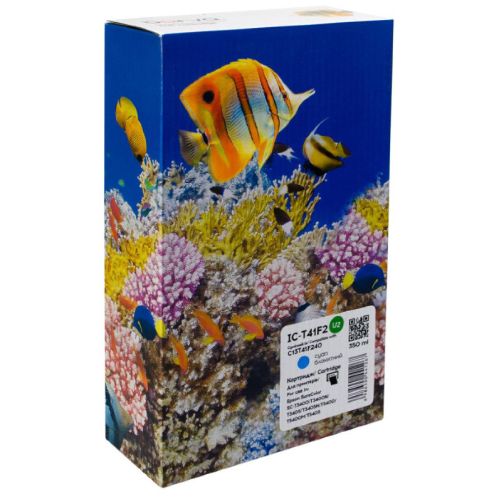 Картридж Barva Epson T41F2 (C13T41F240) верс. U1-U10, 350 мл, Cyan (IC-T41F2) Картридж Barva Epson T41F2 (C13T41F240) верс. U1-U10, 350 мл, Cyan (IC-T41F2)
