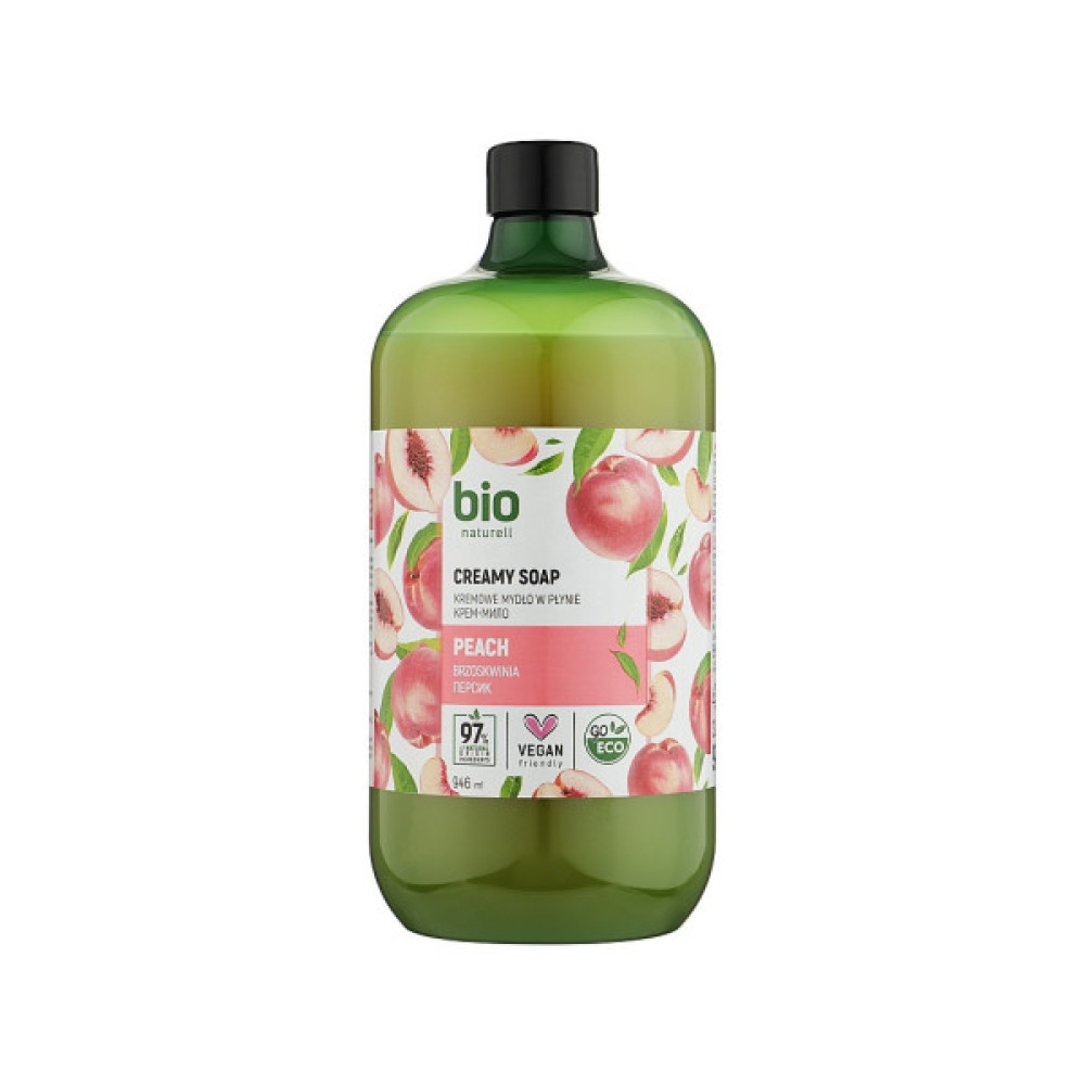 Рідке мило Bio Naturell Peach Creamy Soap Персик запаска 946 мл (4820168434525)
