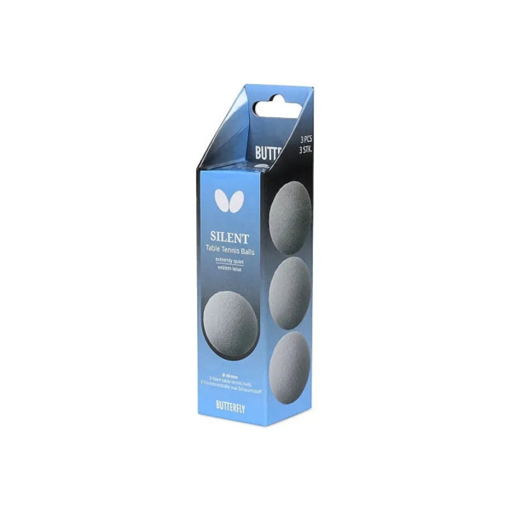 М'ячик для настільного теніса Butterfly Silent Balls 3 шт (7252550540) (932043)