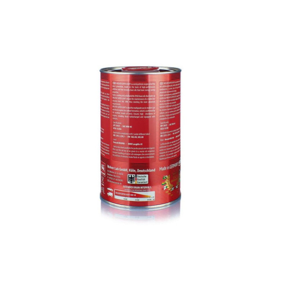 Моторна олива Wolver Super Light 10W-40 1л (4260360941054)