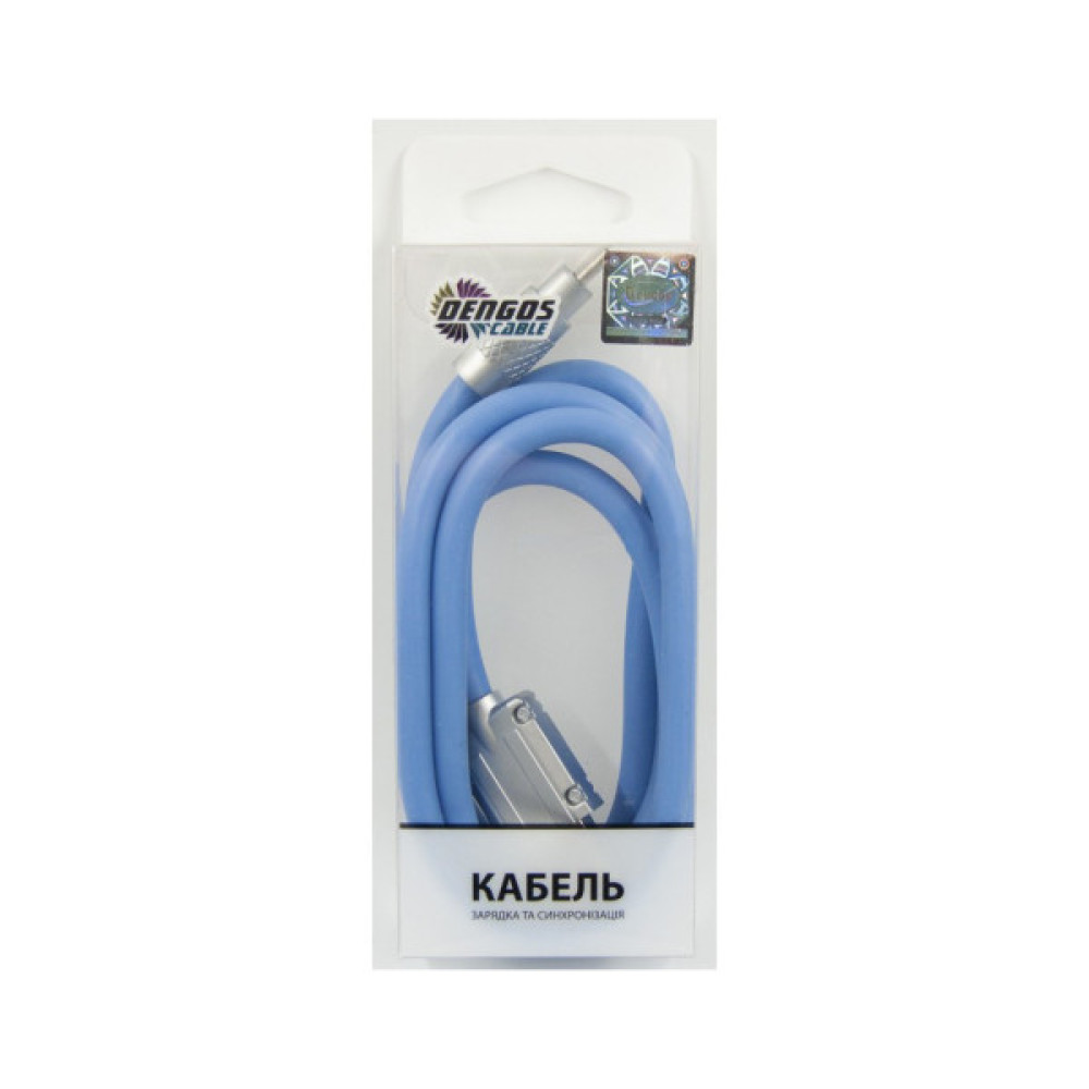 Дата кабель USB 2.0 AM to Type-C 1.0m blue Dengos (PLS-TC-NS-BLUE) Дата кабель USB 2.0 AM to Type-C 1.0m blue Dengos (PLS-TC-NS-BLUE)
