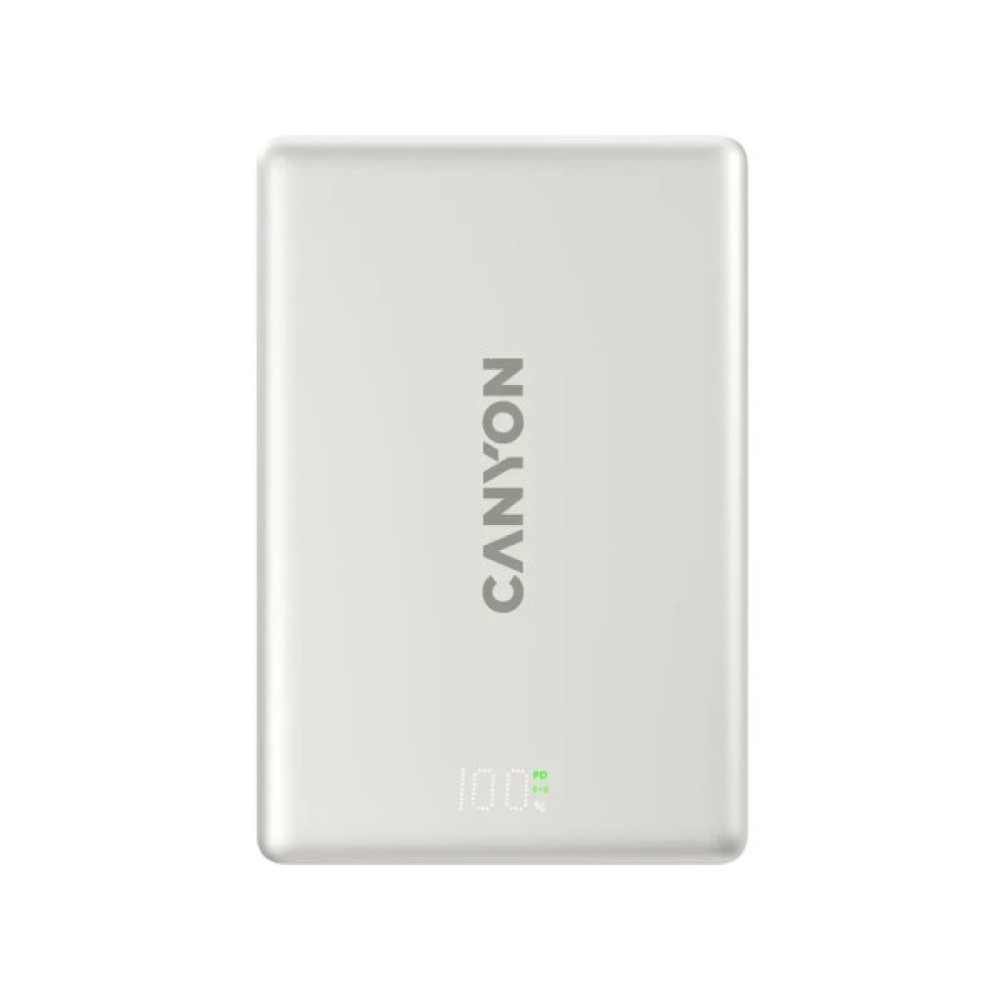 Батарея універсальна Canyon 10000mAh OnPower 511 PD20W Magnetic wireless MagSafe Grey (CNS-CPB511G)