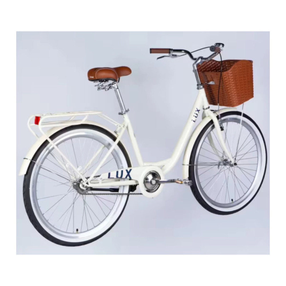 Велосипед Dorozhnik 26" LUX Velosteel рама-17" ST 2026 слонова кістка (OPS-D-26-365)
