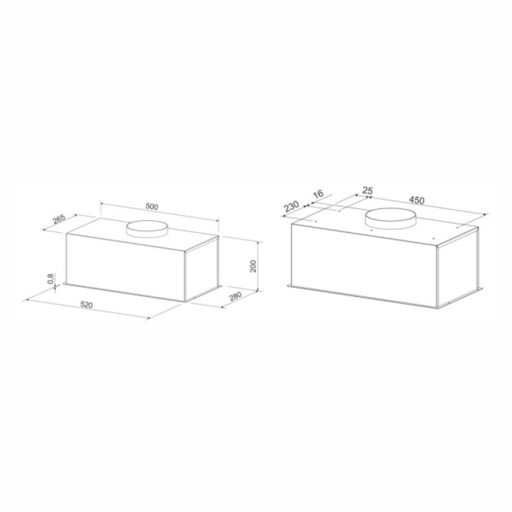 Витяжка кухонна Eleyus URBAN 960 LED 52 WH