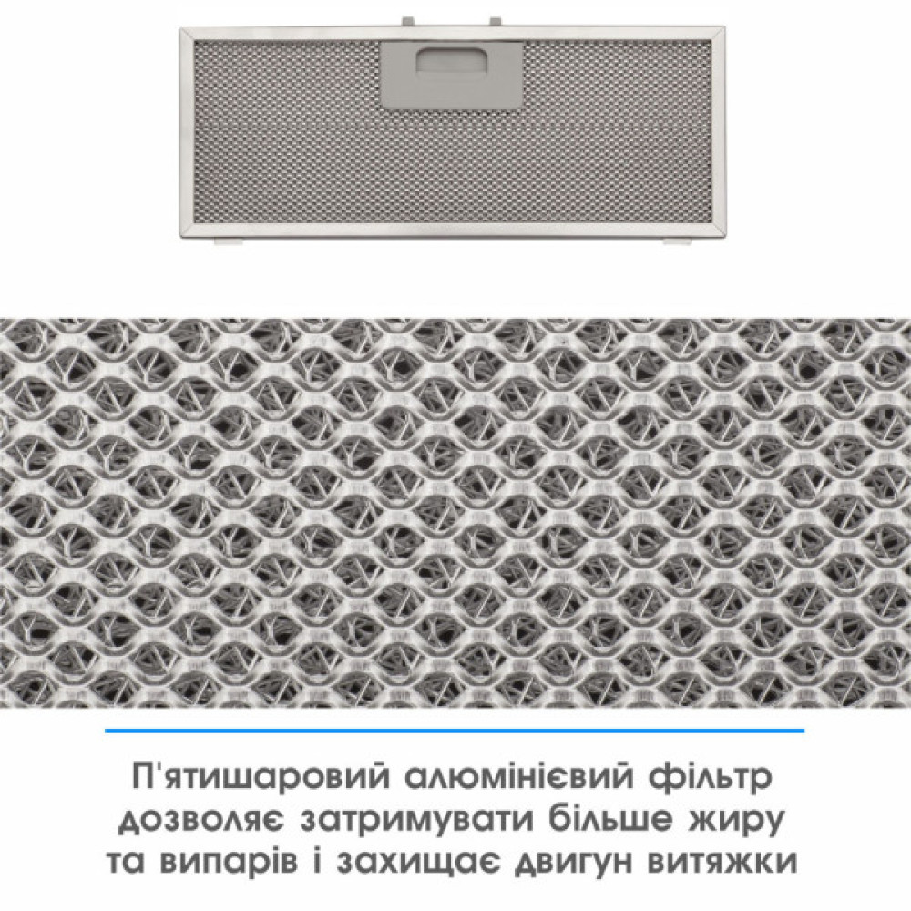 Витяжка кухонна Eleyus URBAN 960 LED 52 WH