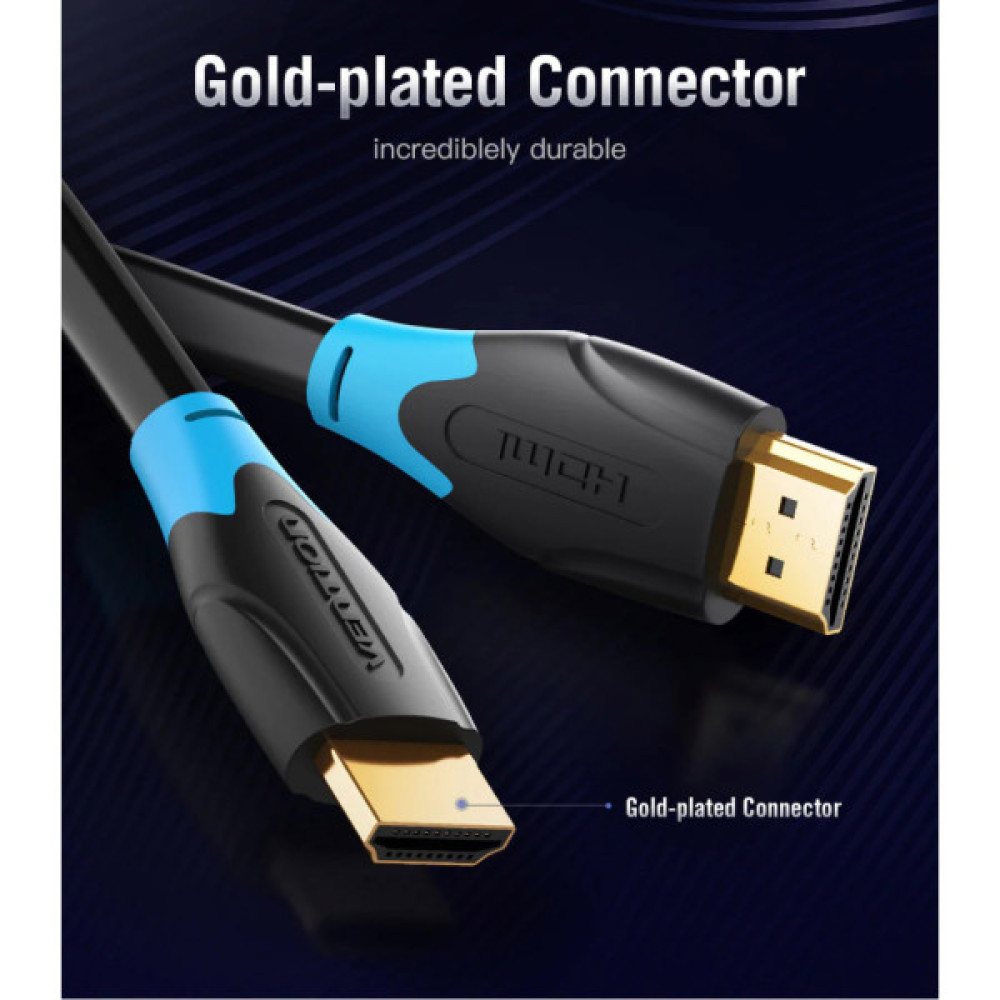 Кабель мультимедійний HDMI M to HDMI M 1.0m V2.0 VENTION (AACBF)