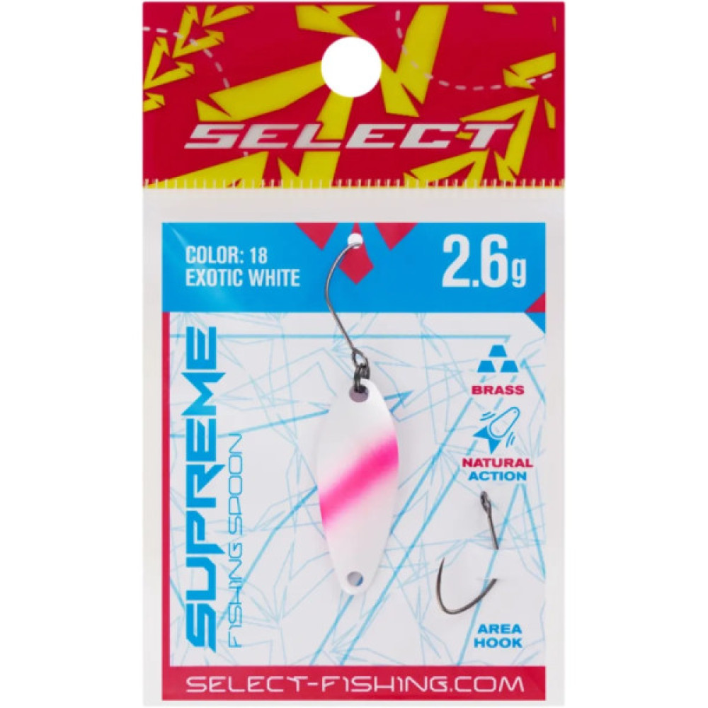 Блешня Select Supreme 2.6g 30mm 18 Exotic White (1870.80.62)