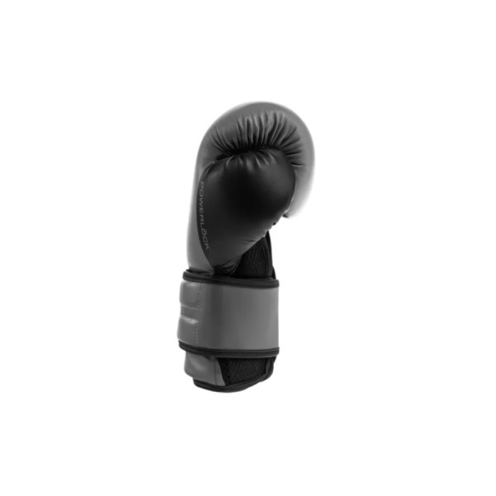 Боксерські рукавички Everlast PowerLock Boxing Training Gloves P00002304 сірий, чорний 10 унцій (009283608521)
