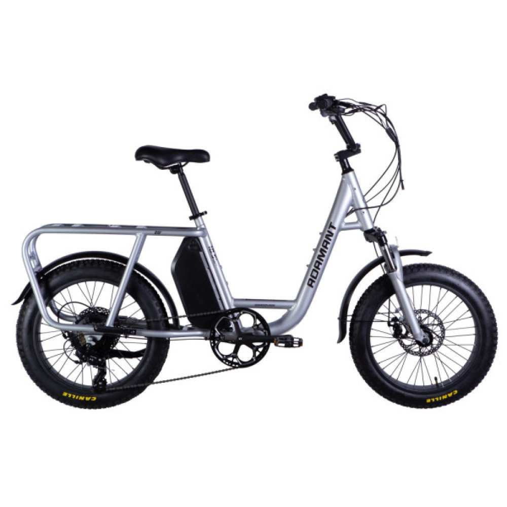 Електровелосипед Dorozhnik 20" eADAMANT DD 18,5" 48B 17.5А*г 500Вт срiблястий 2025 (ELB-D-20-063)