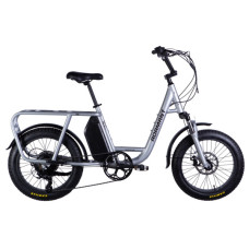 Електровелосипед Dorozhnik 20" eADAMANT DD 18,5" 48B 17.5А*г 500Вт срiблястий 2025 (ELB-D-20-063)
