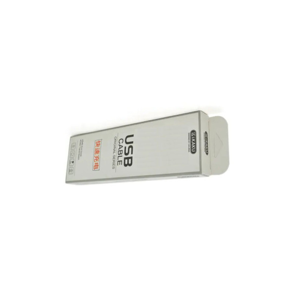 Дата кабель USB 2.0 AM to Lightning + Micro 5P + USB-C 1.0m Red iKAKU (KSC-296-R)