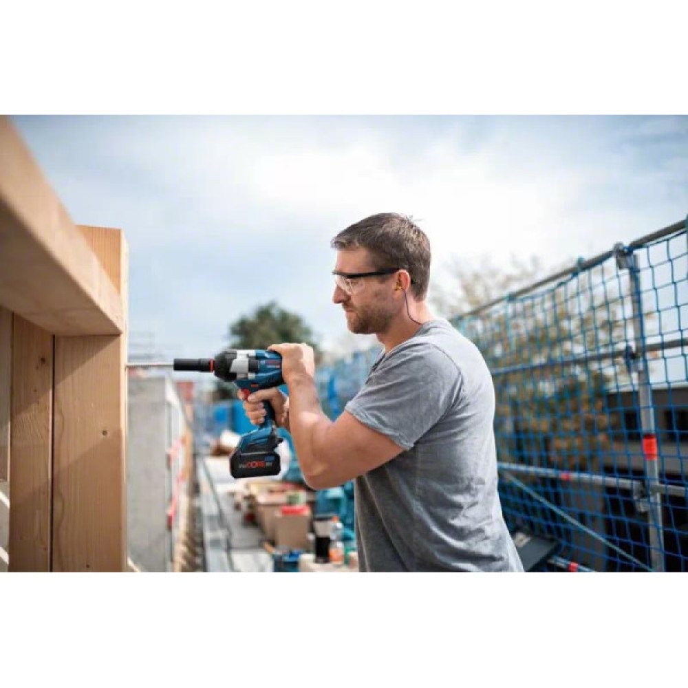 Гайковерт ударний акумуляторний Bosch Professional GDS 18V-1050 H 18В 2x5А·год 1050/1700Нм до 1750об/хв квадрат 3/4" GAL1880 L-Box 2.9кг