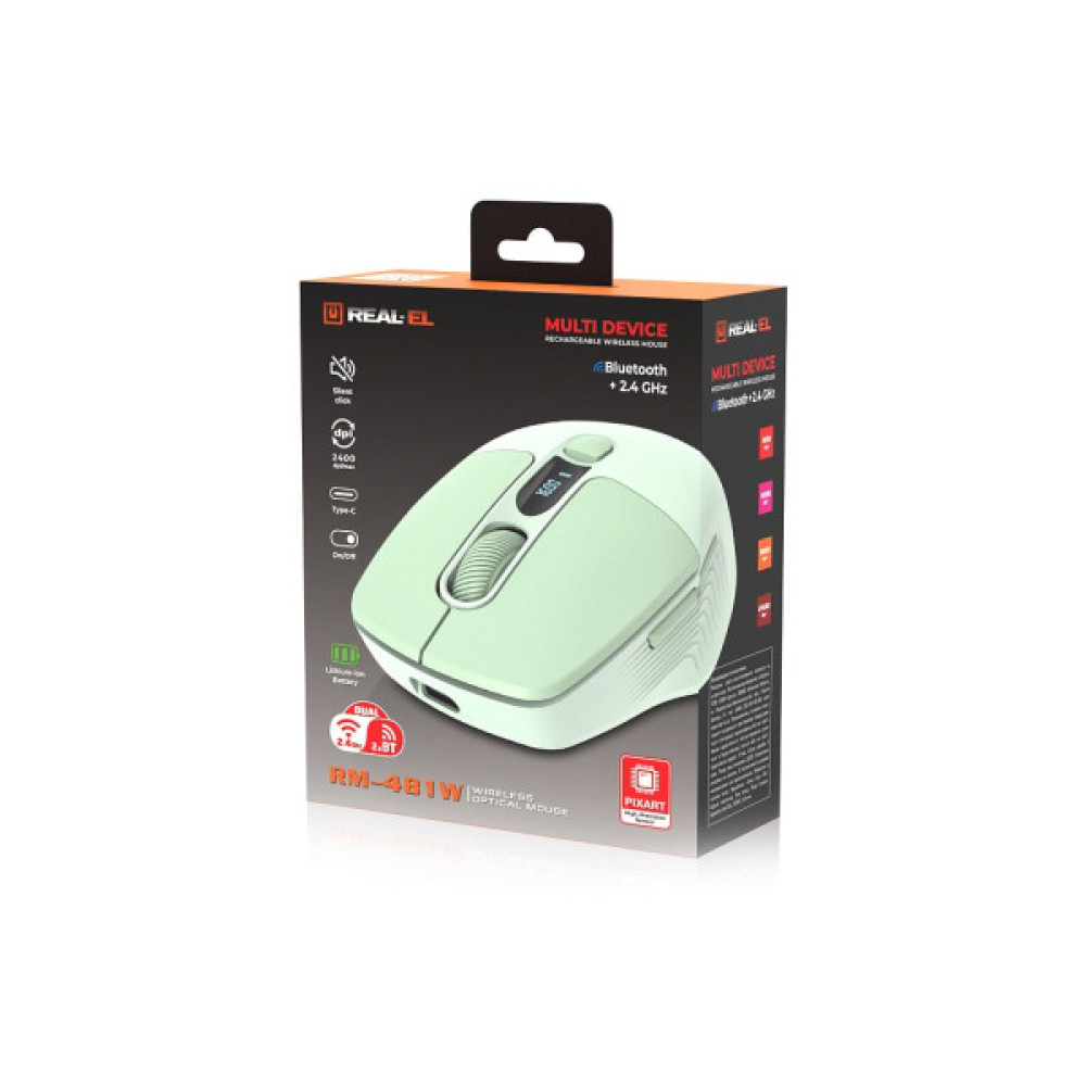 Мишка REAL-EL RM-481W (EL123200060)