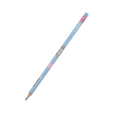 Олівець графітний Kite Studio Pets круглий, з гумкою, НВ (SP24-056)