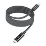 Дата кабель USB-C to USB-C 1.2m PD60W magnetic digital display nylon gray Choetech (XCC-1067-GY)