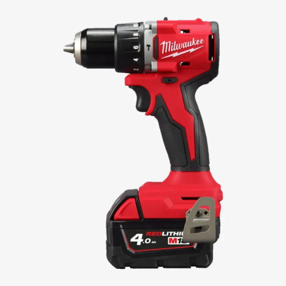 Шурупокрут-дриль акумуляторний Milwaukee М18 BLPDRC-422С 18В 1х2А·год 1х4А·год 60Нм 500·1700об·хв ЗП M12-18C кейс 1.5кг