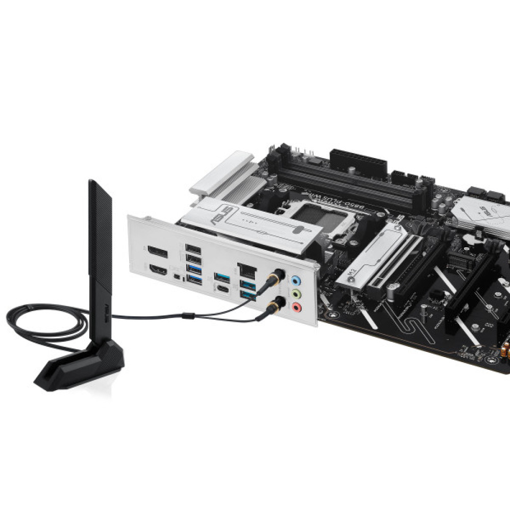 Материнcька плата ASUS PRIME B850-PLUS WIFI sAM5 B850 4xDDR5 M.2 HDMI DP WiFi BT ATX