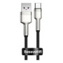 Дата кабель USB 3.1 AM to USB-C 0.25m 6.0A 66W Cafule Series Metal Black Baseus (CAKF000001) Дата кабель USB 3.1 AM to USB-C 0.25m 6.0A 66W Cafule Series Metal Black Baseus (CAKF000001)