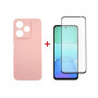 Чохол до мобільного телефона Dengos Xiaomi Redmi 13 4G Soft + Glass Pink (DG-KM-99) Чохол до мобільного телефона Dengos Xiaomi Redmi 13 4G Soft + Glass Pink (DG-KM-99)
