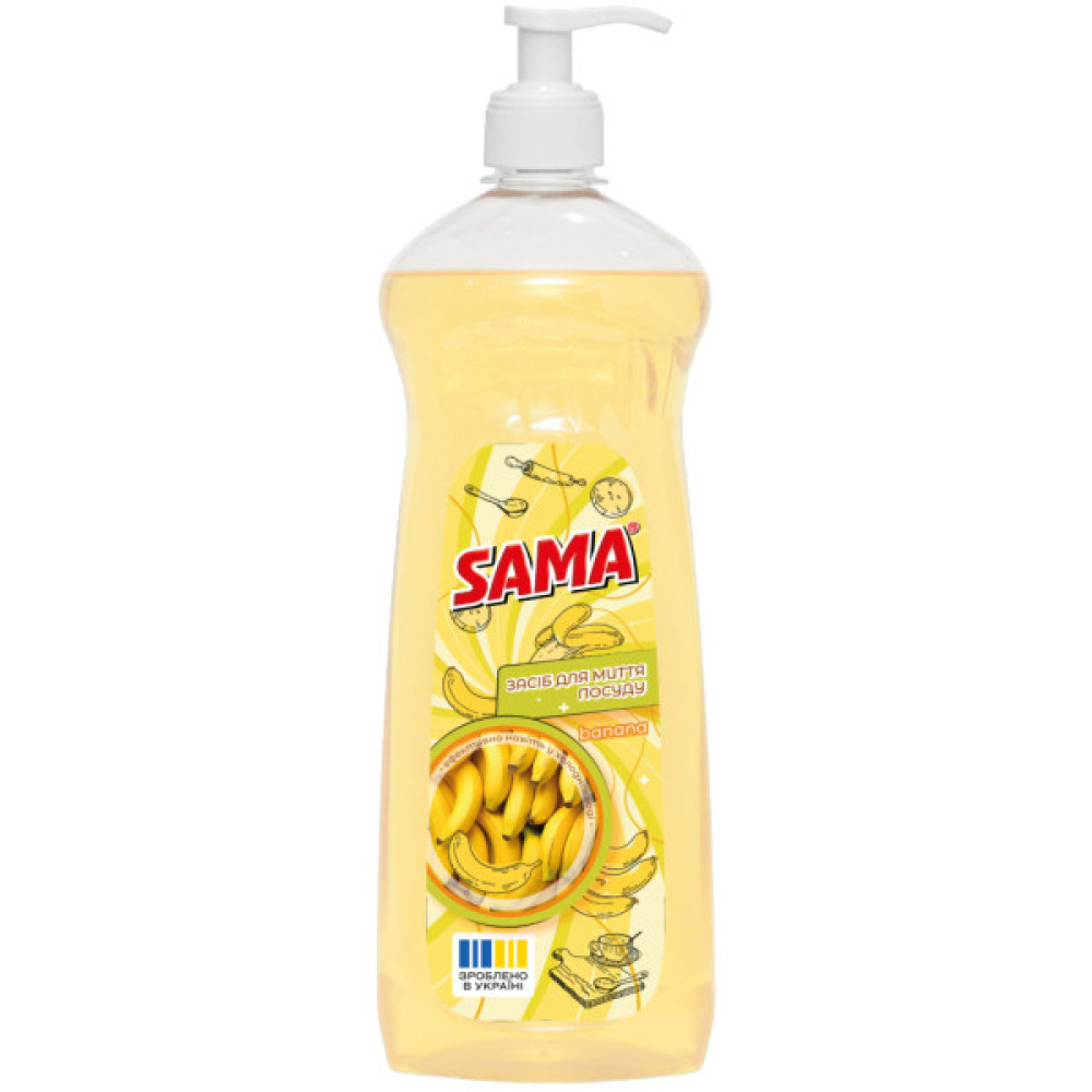 Засіб для ручного миття посуду Sama Banana 1000 г (4820270632123)