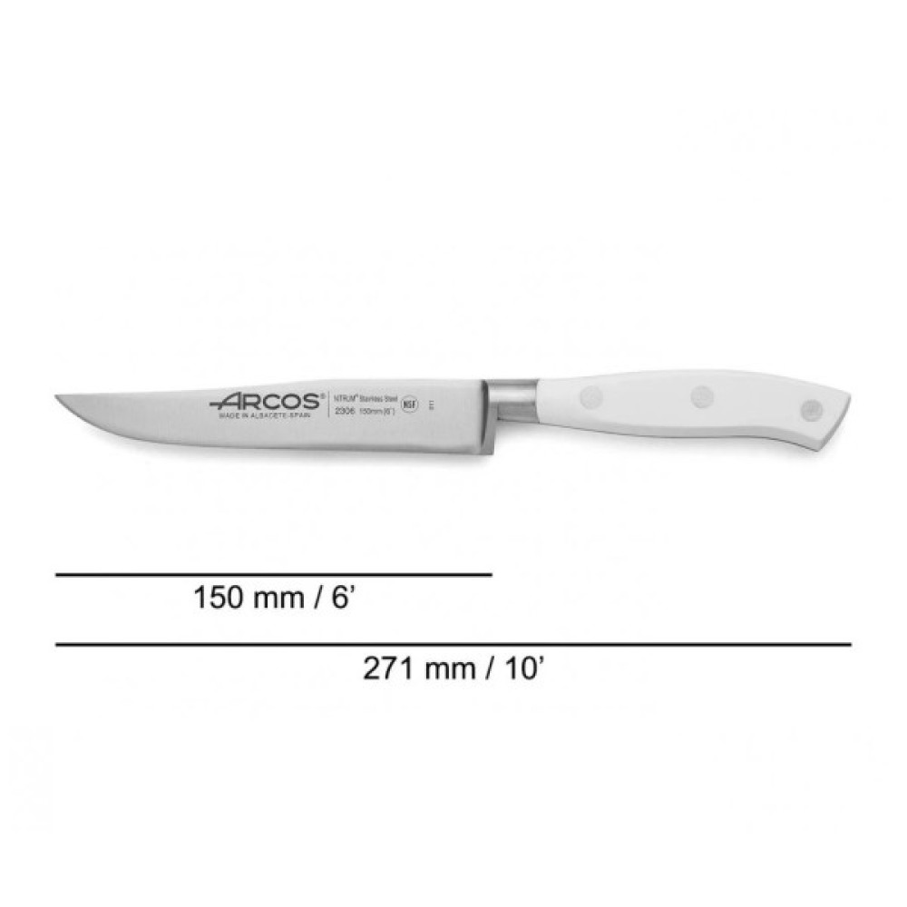 Кухонний ніж Arcos Riviera 150 мм White (230624) Кухонний ніж Arcos Riviera 150 мм White (230624)
