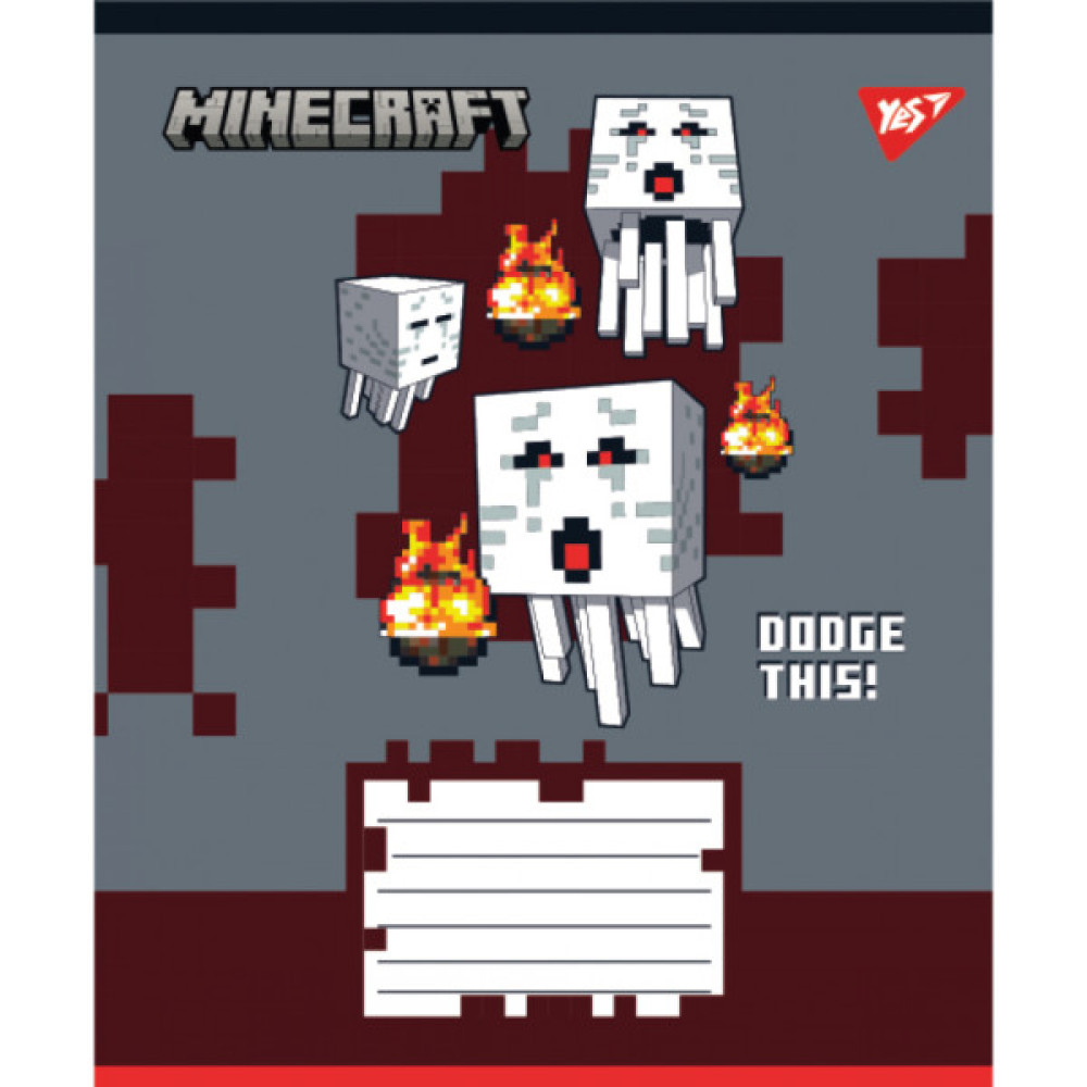Зошит Yes Minecraft Walls А5 24 аркушів лінія (767569)