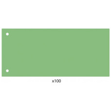 Роздільник сторінок Economix 240х105 мм , пластик, зелений, 100 шт (E30811-04)