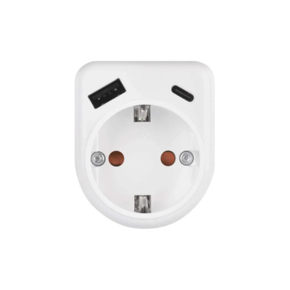Зарядний пристрій EMOS 1xUSBA + 1xUSBC PD20W (P0075)