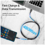 Дата кабель USB 2.0 AM to USB-C 1.0m 100W black Essager (EXC7A-CG01-P)