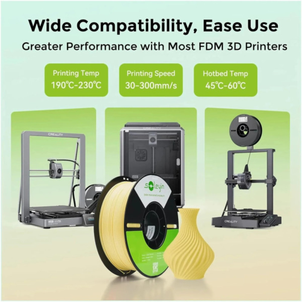 Пластик для 3D-принтера Creality Soleyin PLA ULTRA 1kg, 1.75mm, blue ocean (3301010502)