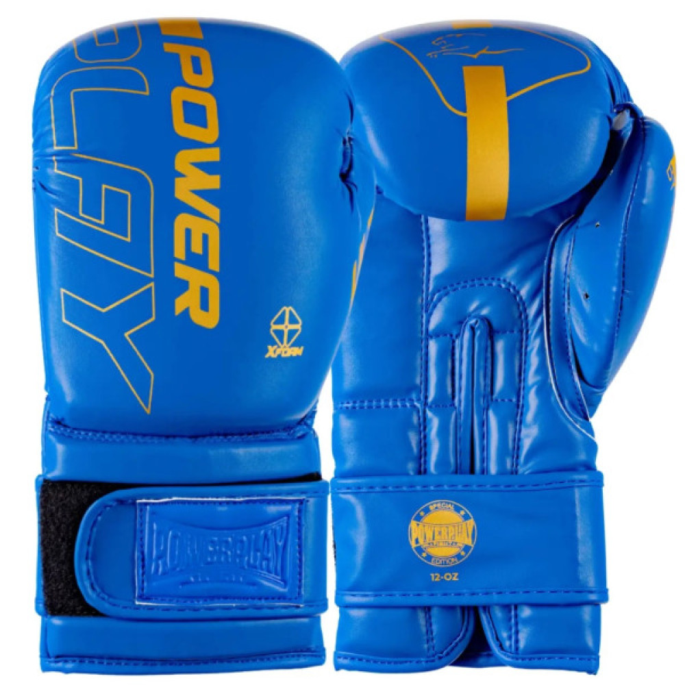 Боксерські рукавички PowerPlay 3089 Alpha Сині 14 унцій (PP_3089_14oz_Blue)