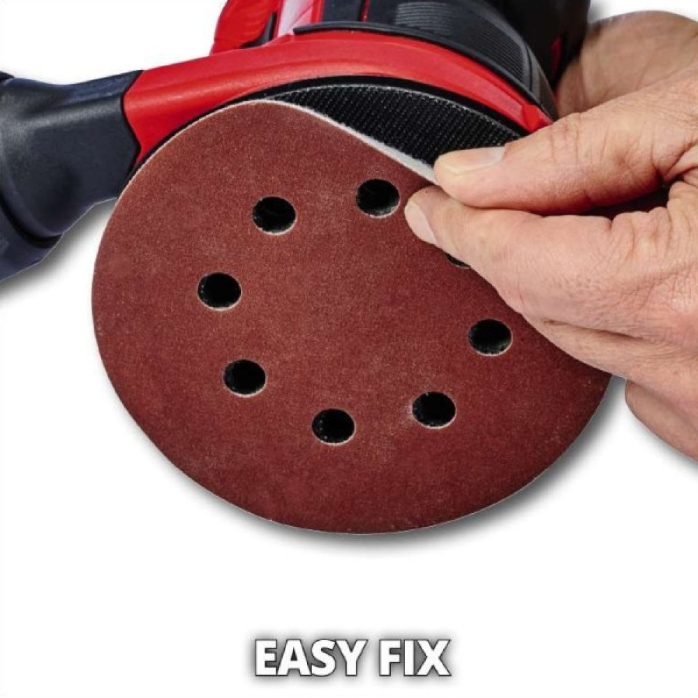 Шліфмашина ексцентрикова акумуляторна Einhell TE-RS 18 LI - Solo 18В 125мм 14000-22000кол/хв 1.2кг без АКБ та ЗП