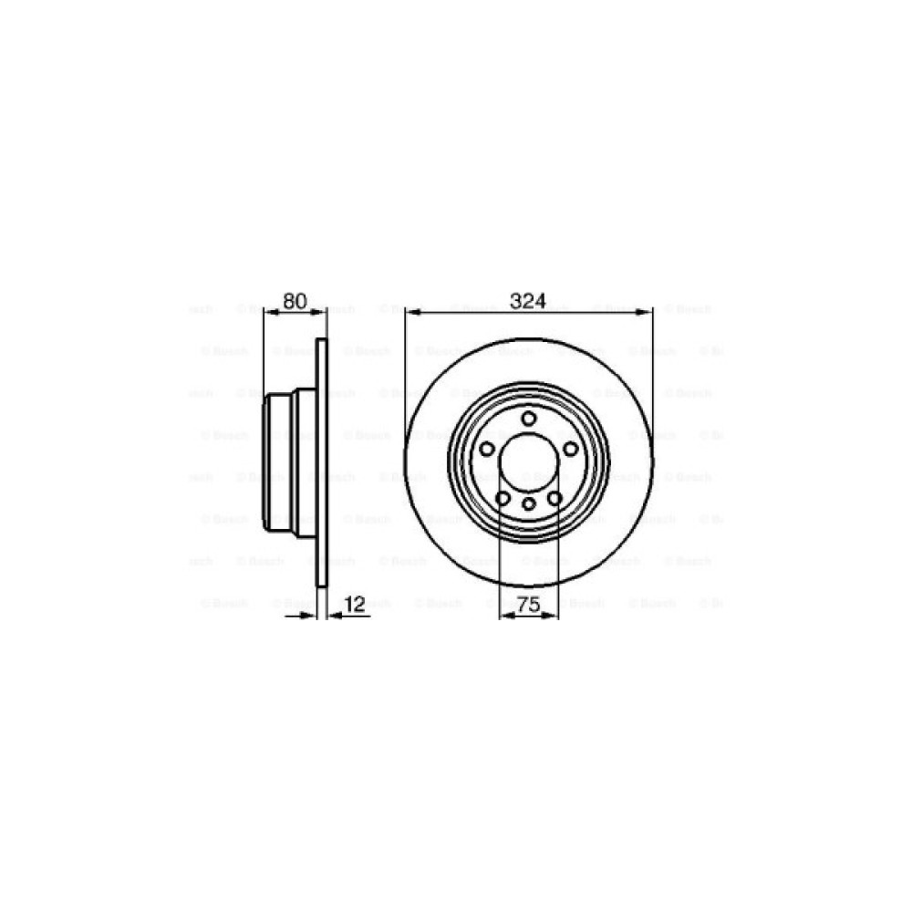 Гальмівний диск Bosch 0 986 479 167