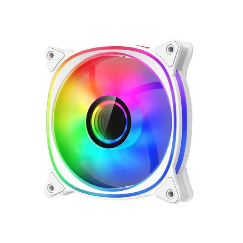 Корпусний вентилятор 2E GAMING Air Cool X Fan ACF120XB-ARGB, 120мм, 1200rpm, 3pin, 3pin +5VARGB, 20,4dBa, білий