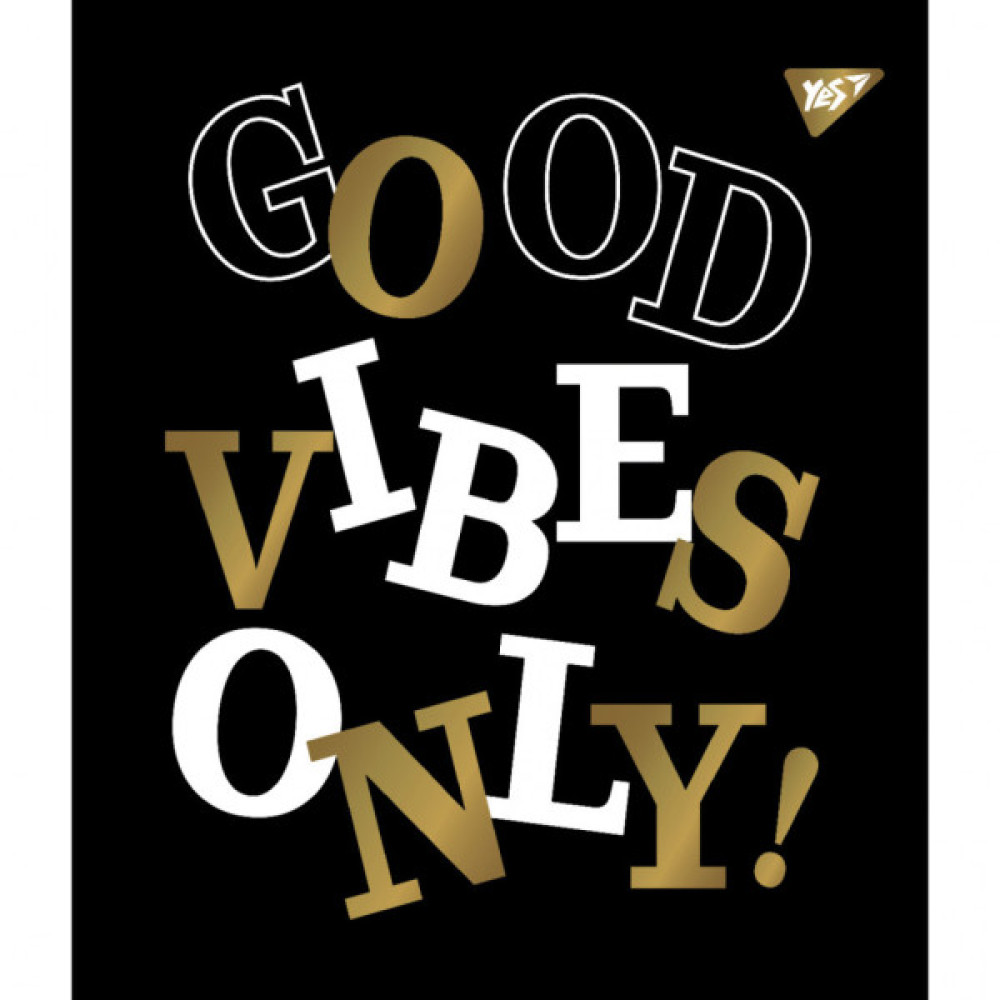 Зошит Yes А5 Good vibes 48 аркушів клітинка (766877)