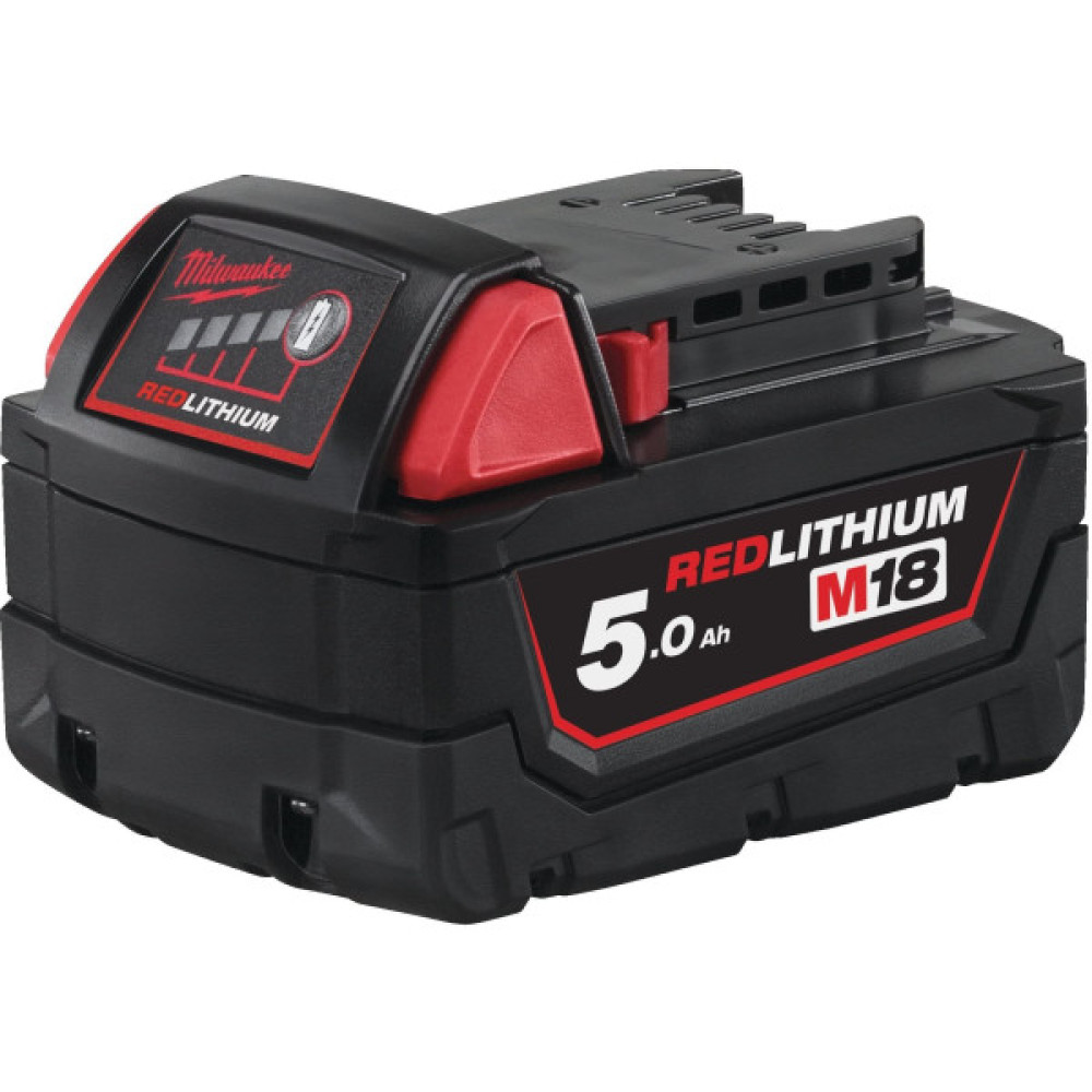 Набір акумулятора та зарядного пристрою Milwaukee NRG-502 12В 1х2А·год Redlithium M12, 18В 2х5А·год Redlithium M18, ЗП M12-18FC