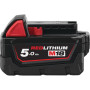 Набір акумулятора та зарядного пристрою Milwaukee NRG-502 12В 1х2А·год Redlithium M12, 18В 2х5А·год Redlithium M18, ЗП M12-18FC