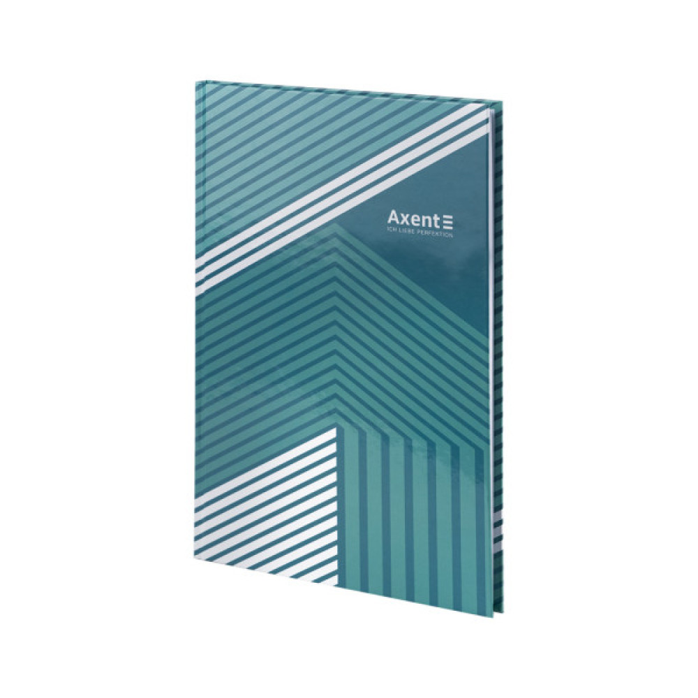 Книга записна Axent Lines А4, 96 аркушів, клітинка, зелена (8422-582-A)