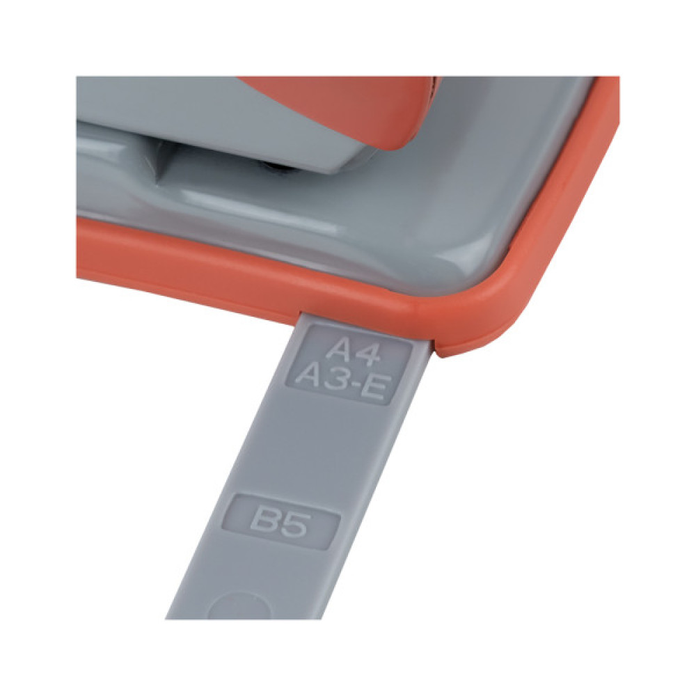 Діркопробивач Axent Exakt-2 металевий, 30арк, Earth colors кораловий (3930-28-A)