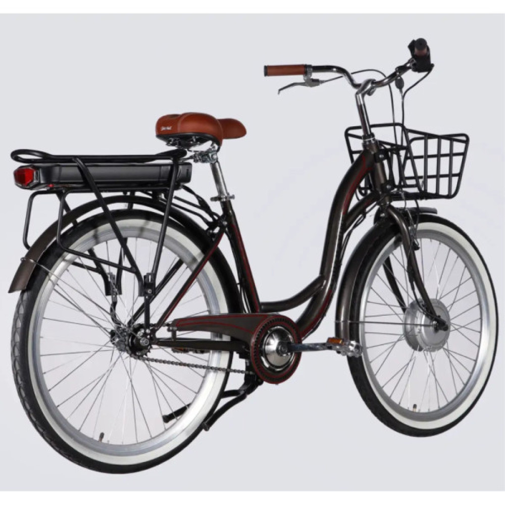 Електровелосипед Dorozhnik 26" eAQUAMARINE BH рама-17" 36B 13А*г 500Вт 2026 сірий (ELB-D-26-316)