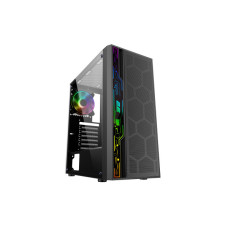 Корпус 2E GAMING Spero G2052 без БЖ 2xUSB3.0, 1xUSB2.0, 1x120мм ARGB, 2x120мм, VGA 345мм, LCS ready, TG Side Panel, ATX, чорний